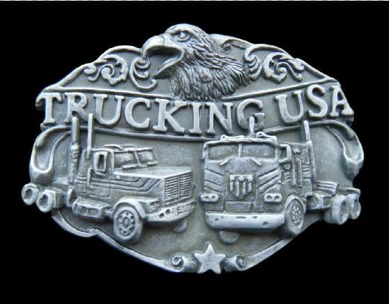 Trucking USA Truck Driver Trucker Belt Buckle Trucks Truckers Belts & Buckles