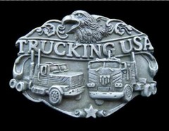 Trucking USA Truck Driver Trucker Belt Buckle Trucks Truckers Belts & Buckles
