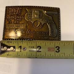 1947 POLISH ARMED GUARD MARKSMAN BELT BUCKLE TIFFANY STUDIO NY – Lewis Chicago