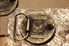 MAC Tools Round Brass Belt Buckle, Great American Buckle, Lmtd Edition, Lot of 3