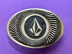 VOLCOM Apparel Company Diamond Logo 90&rsquo;s Metal Cast Original Promo Belt Buckle
