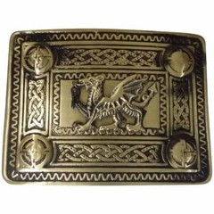 Men’s Scottish Kilt Belt Buckle Antique Finish Welsh Dragon Celtic Belts Buckles