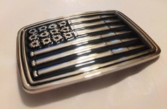 Flag bullets belt buckle military army navy marines AF US Seller patriot police