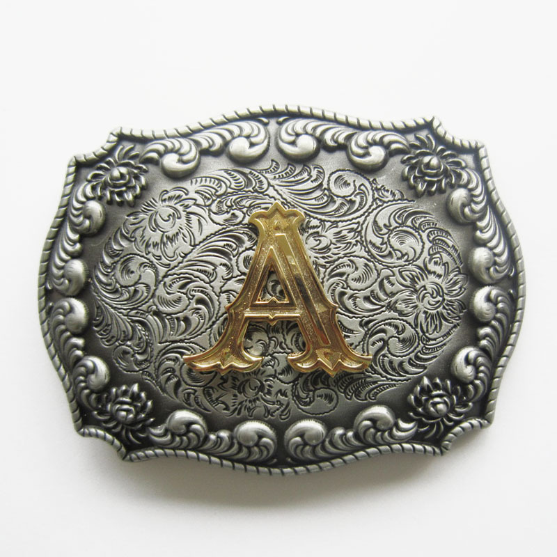 Vintage Style Western Cowboy Cowgirl Letter Belt Buckle also Stock In the US
