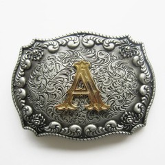 Vintage Style Western Cowboy Cowgirl Letter Belt Buckle also Stock In the US