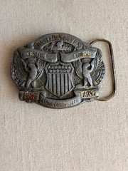 Vintage Belt Buckles 70&rsquo;s & 80&rsquo;s Oregon Deer Montana California Napa Wine