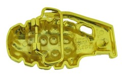 Grenade Belt Buckle US Military Memorial Veteran Day Gift Gold Iced Rock Rebel