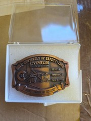 Cyprus Sierrita Mine Belt Buckle 1993 Sentinels of Safety Mining Arizona