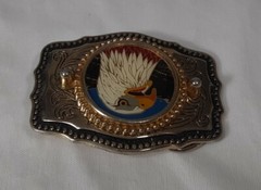 Vintage American Bald Eagle Belt Buckle *Made In USA*