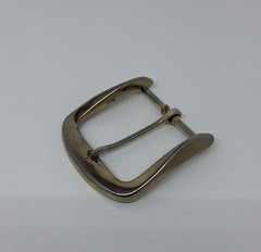 Classic Simple Squared Large Silver Tone One Prong Buckle For 1-5/8” Belt Men’s