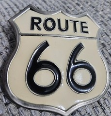 Vintage 1980s Route 66 Belt Buckle – Made In USA – Nice Condition