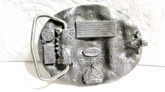 Siskiyou Belt Buckle 1988 American Communications Industry Antique Telephone