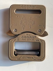AustriAlpin 25mm / 1&Prime; Cobra Pro Style Buckle Coyote Brown FY25CVF Belt Clip