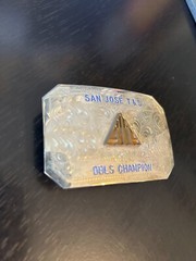 Vintage Collectible San Jose T & S DBLS Champion Belt Buckle