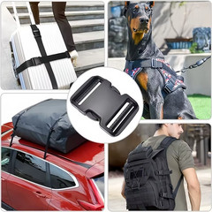 10Pcs Plastic Side Release Buckles Clip for Paracord Backpack Pet Collar Webbing
