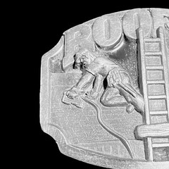Roofer Carpenter Belt Buckle Pewter Show Your Appreciation Gift Siskiyou USA