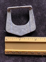 Lot of 3 silver belt buckles, southwestern style, one made in Italy