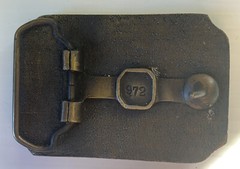 Used Unbranded Brass Tone Ducks Belt Buckle #972 5 OZ 3 1/8 Inches Long U2