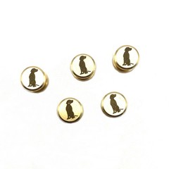 Custom Logo&Text Leather Craft Chicago Screw Rivets Flat Cap 12mm Diameter