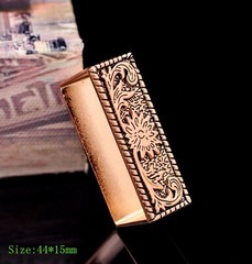 Gold Western Floral Engraved Cowboy Belt Buckle Three Piece Set Unisex 1-1/2&Prime;