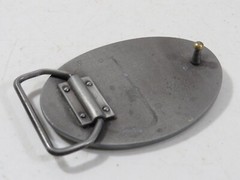 Kick On Ranch Large Western Belt Buckle Heavy 3.5 » x 2.5 »