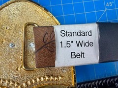 Running Galloping Horse Shield with Sparkling Rhinestones Reflective Belt Buckle