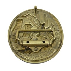 American Pride Flag Eagle Belt Buckle Enamel Color Antique Bronze Fits 1.5&Prime; Belt