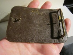 VINTAGE HAND TOOLED LEATHER BELT BUCKLE LARGE – GW-26