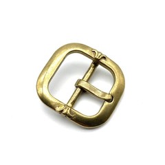 Fleur De Lis Buckle Copper Casted Leather Buckle