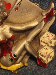 Vintage – Lady Luck – Belt Buckle – Dragon Designs – 1991