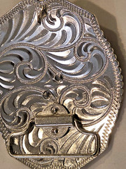 Western Belt Buckle, Longhorn Design