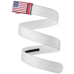 Falari Leather Dress Belt Ratchet Fit from 28 to 36&Prime;, 8172-usa Flag (White)