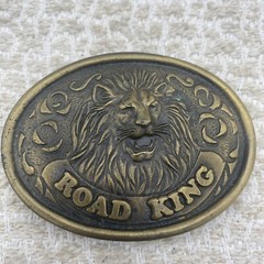 Vintage Union 76 King Of The Road Truckstop Club Lion Belt Buckle Brass