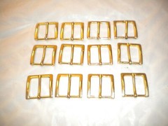 LOTS OF 50 GOLD COLOR REGULAR BUCKLE FOR 1 1/4 IN WIDE BELT WHOLESALE LOT