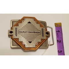 Vintage 93 Harley Davidson The Western Spirit Belt Buckle Pewter Southwestern