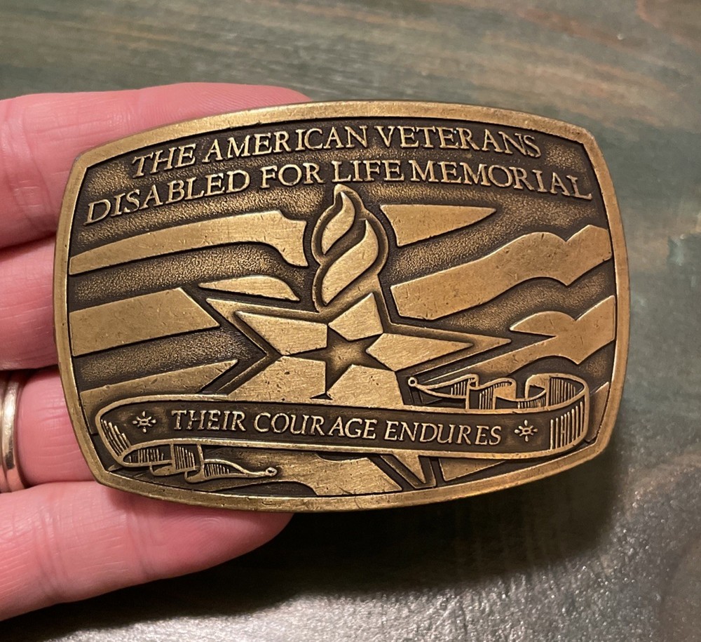 American Veterans Disabled for Life Memorial 2006 Sponsor Belt Buckle