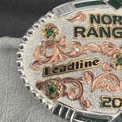 Vintage Western Buckle Norco Rangers Headline 2015 Signed Dale Chavez