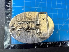 Crossed Sword&rsquo;s Weapon Gothic Punk Vibe Silver Color Silver Dagger Belt Buckle