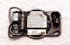 CLASSIC BELT BUCKLE KINGMAN KANSAS CENTENNIAL CELEBRAT LMT ED #265 OF 1000 BB18