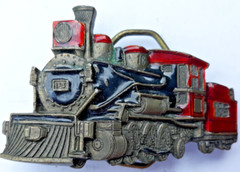 belt buckle 1981 Great American Buckle steam locomotive train engine 165