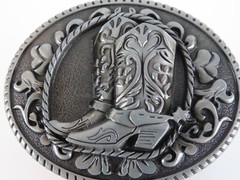 Cowboy Boots Metal Belt Buckle New