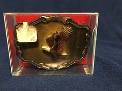 American Eagle Bronze Metal Belt Buckle D2