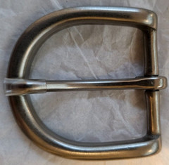 Solid Brass Belt Buckle – 1.25&Prime;- Nickel Matte Finish