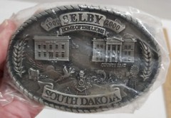2000 – SELBY, SOUTH DAKOTA – #d – belt BUCKLE – listing #6874