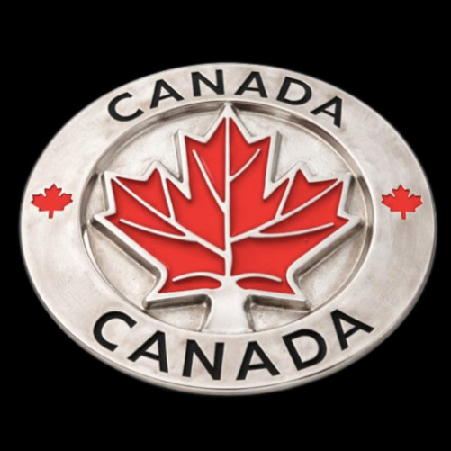 Canada Canadian Canadien Ottawa Maple North Belt Buckles