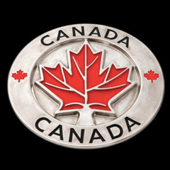 Canada Canadian Canadien Ottawa Maple North Belt Buckles