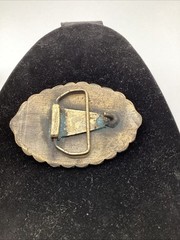 Vintage American Police PIG Belt Buckle Patience Integrity Guts Law Order