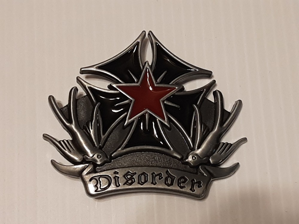 IRON CROSS DISORDER / STAR Metal Belt Buckle