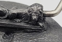 Vtg Belt Buckle Gun NRA ILA 20th Anniversary 3d Lion Shape Chape & Prong NEW