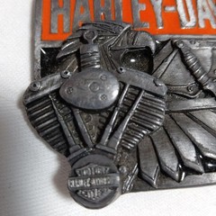 Harley-Davidson Belt Buckle Vintage G-88 Harmony Inc Bike Engine Bald Eagle 1989